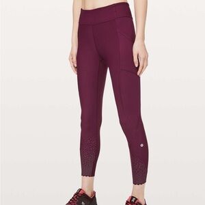 Lululemon Tight Stuff Legging Size 4 - Color Wine